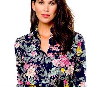 WOMEN’S THE SIGNATURE SHIRT IN DARK FLORAL/PINK